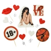 FIGURKA CUKROWA topper na tort URODZINY KOBIETA ozdoby na tort LOVE 18+